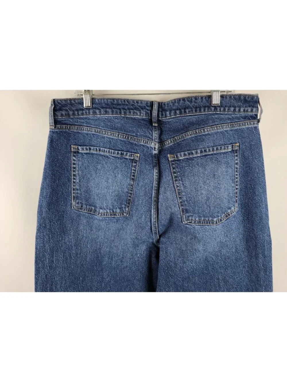 Old Navy Jeans Womens 16 Blue Sky Hi Wide Leg Denim (34x31) NWT